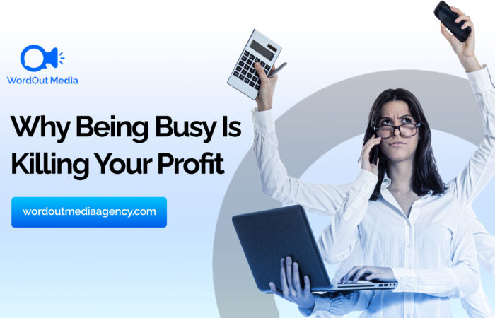 Agency leadership analyzing workload and profitability dashboards to solve agency profit problems