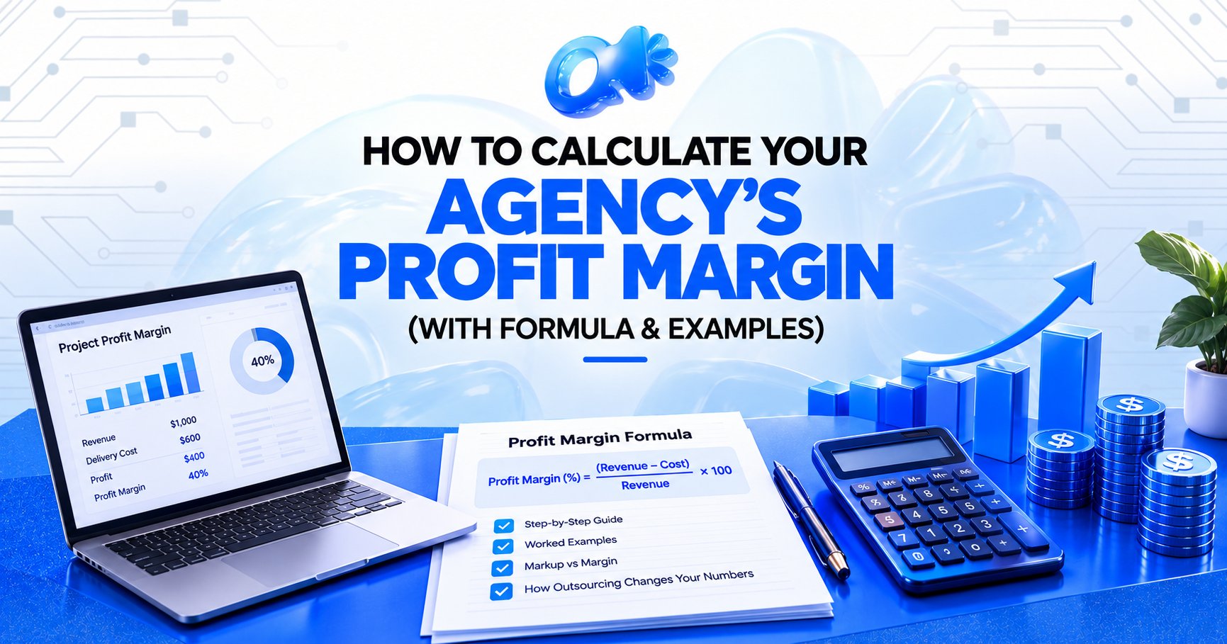 how to calculate agency profit margin