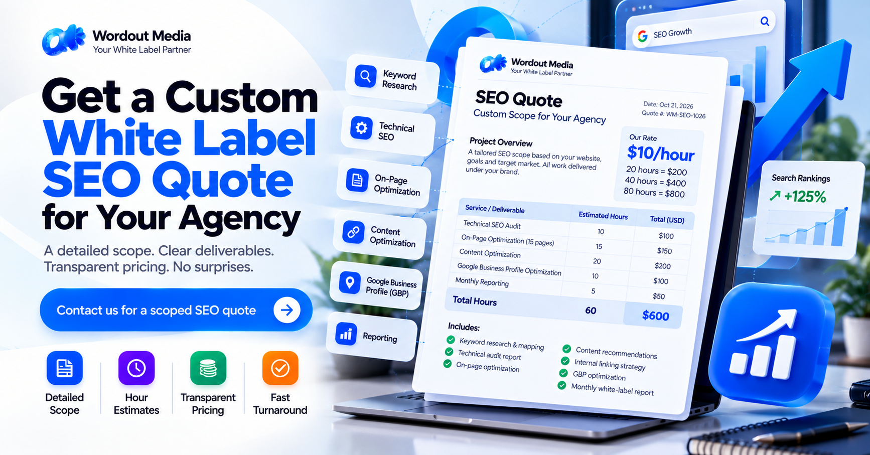 Custom White Label SEO Quote White Label SEO Quote: Get a Custom Scope for Your Agency